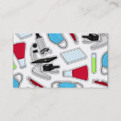 Carte de visite mignon de blanc de motif de (Dos)