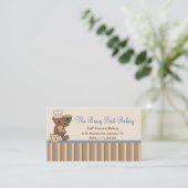 Carte de visite mignon de boulangerie de chef (Debout devant)