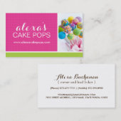 Carte de visite mignon de bruit de gâteau (Devant / Derrière)
