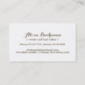 Carte de visite mignon de bruit de gâteau (Dos)