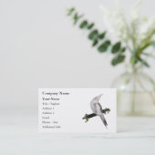 Carte de visite mignon de Cockatiel (Debout devant)