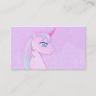 carte de visite mignon de licorne