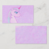 carte de visite mignon de licorne (Devant / Derrière)