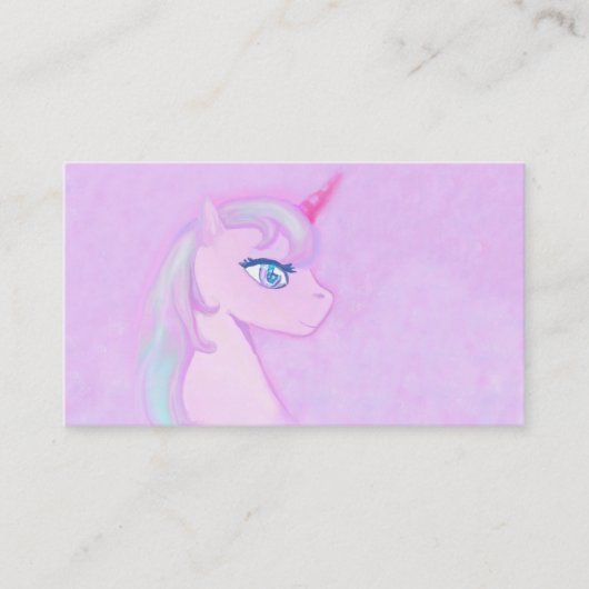 carte de visite mignon de licorne (Devant)