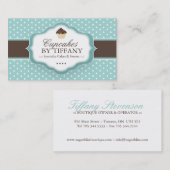 Carte de visite mignon de petit gâteau (Devant / Derrière)