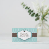 Carte de visite mignon de petit gâteau (Debout devant)