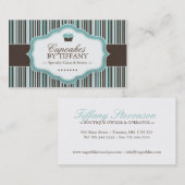 Carte de visite mignon de petit gâteau (Devant / Derrière)