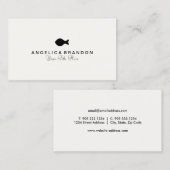 Carte de visite mignon de poissons (Devant / Derrière)