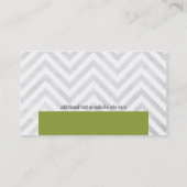 Carte de visite mignon de professionnel de Chevron (Dos)