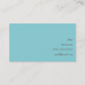 carte de visite mignon de tortue et d'oiseau de (Dos)