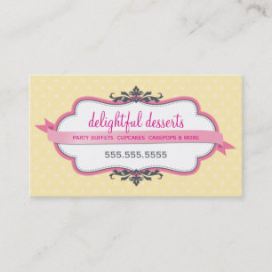 CARTE DE VISITE mignon élégant rose pastel jaune p