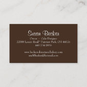 Carte de visite mignon et lunatique de petit (Dos)