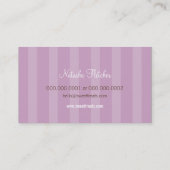 CARTE DE VISITE mignon gras cupcake rose violet (Dos)