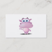 Carte De Visite mignon petit hippopotame triste (Dos)