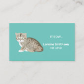 Carte de visite mignon pour animaux (Devant)