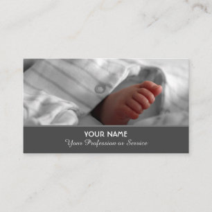 Carte de visite mignon pour vos services bébé