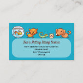 Carte De Visite Mignonne Animal Sitting Animal Care Chien Marcher (Devant)