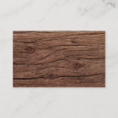 Carte De Visite Mignonne garderie Animaux de bois (Dos)