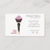 Carte De Visite mignonne, gâteau, boulangerie (Devant)