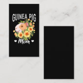 Carte De Visite Mignonne Guinea Pig Mom (Devant / Derrière)