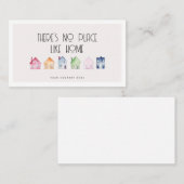 Carte De Visite Mignonne Il n'y a pas d'endroit comme chez soi (Devant / Derrière)