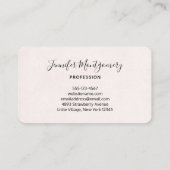 Carte De Visite Mignonne Llama Princesse portant une couronne (Dos)