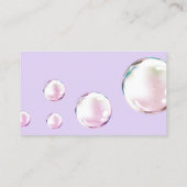 Carte De Visite Mignonnes bulles holographiques Service de nettoya (Dos)