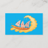 Carte De Visite Mignons nachos chips de maïs surf (Dos)