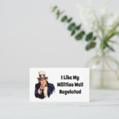 Carte De Visite Milice bien réglementée (Debout devant)