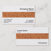 Carte De Visite Milieu - Circuitrie - Noir sur Orange f79256 (Devant / Derrière)