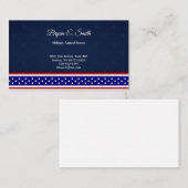 Carte de visite militaire (Devant / Derrière)