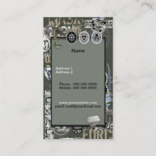 Carte de visite militaire