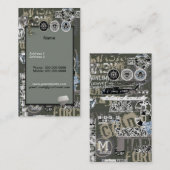 Carte de visite militaire (Devant / Derrière)