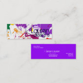 carte de visite mince abstrait de peinture (Devant / Derrière)