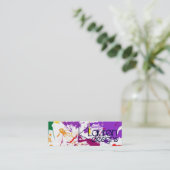 carte de visite mince abstrait de peinture (Debout devant)