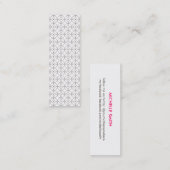 Carte de visite mince GLAM vintage (Devant / Derrière)