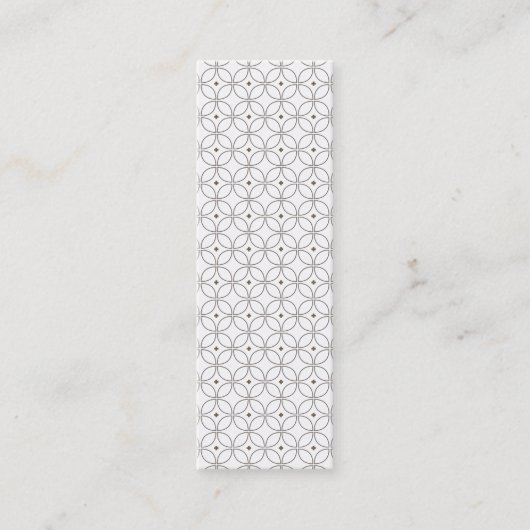 Carte de visite mince GLAM vintage (Devant)