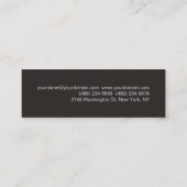 Carte de visite mince gris rouge professionnel (Dos)