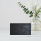 Carte De Visite Mince Ligne Bleue (Debout devant)