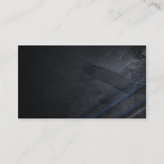 Carte De Visite Mince Ligne Bleue (Devant)