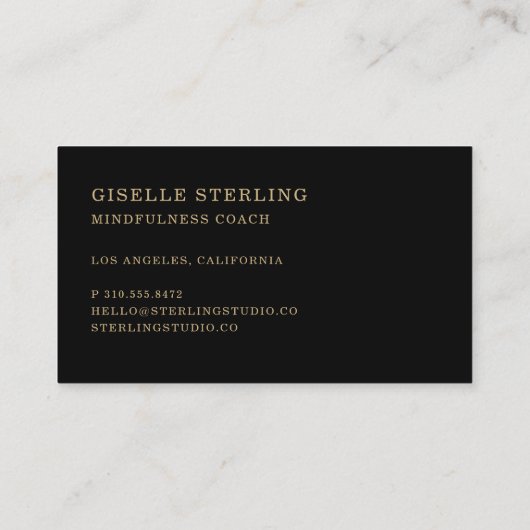 Carte De Visite Mindfulness Coach (Dos)