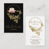 Carte De Visite Mindfulness de méditation de yoga de parties (Devant / Derrière)