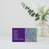 Carte De Visite Minéral coloré (Debout devant)
