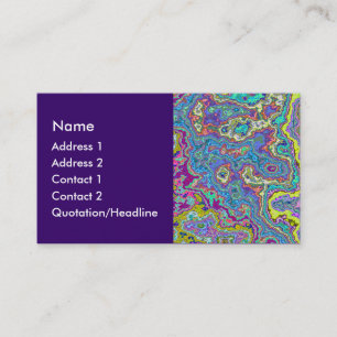 Carte De Visite Minéral coloré