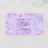 carte de visite minéral opale violet (Dos)