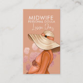 Carte De Visite Mineure Doula Grossesse de l'infirmière voyageuse (Devant)
