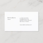 Carte De Visite Mineure Doula Holding Baby (Dos)