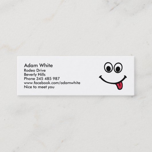 CARTE DE VISITE MINI  (Devant)