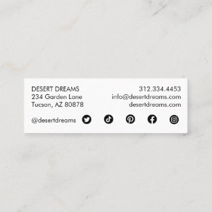 CARTE DE VISITE MINI 
