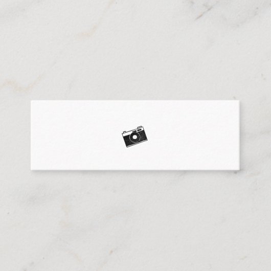 CARTE DE VISITE MINI ミニマムでシンプルな名刺 ビジネスカード カメラ (Devant)